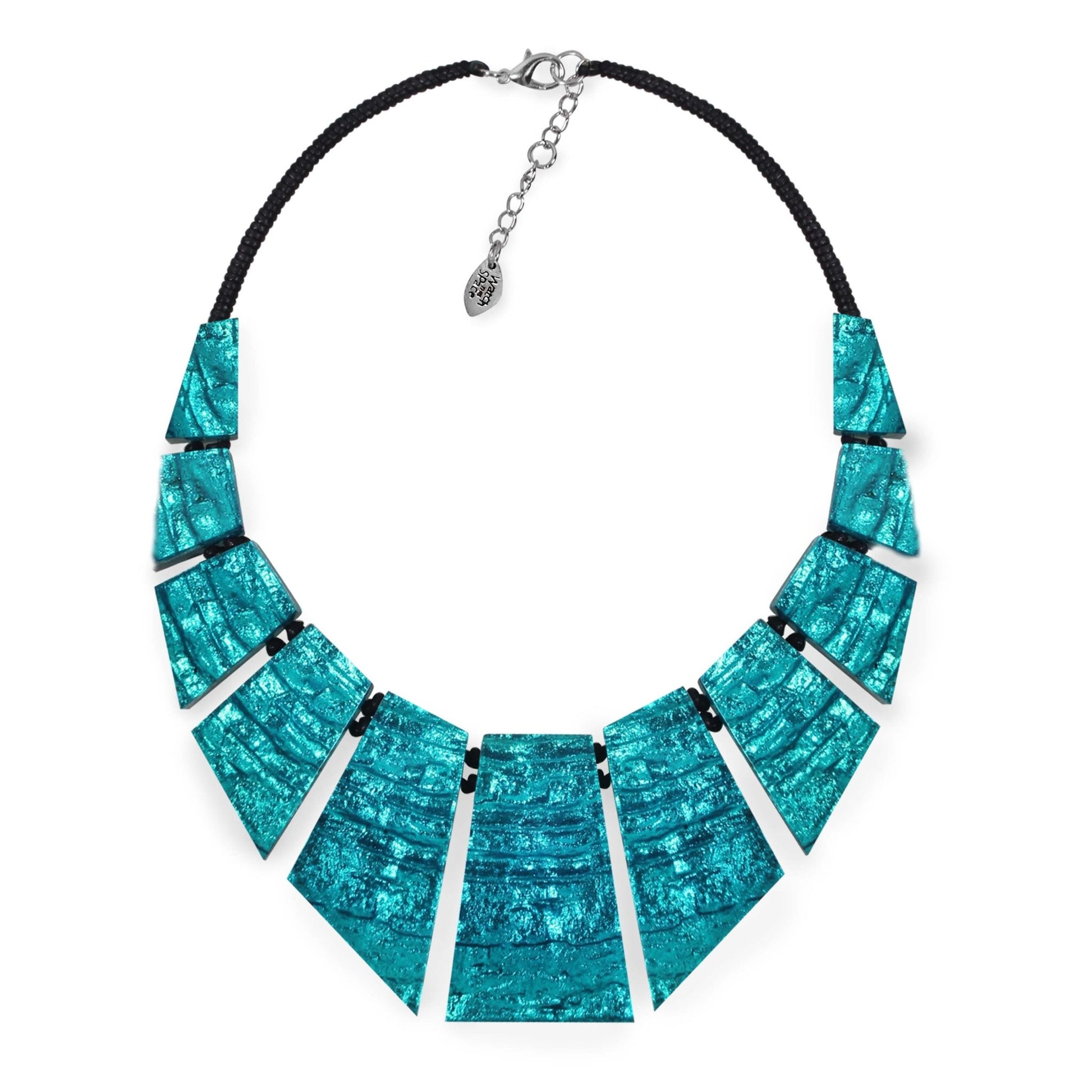 Teal Aztec Pharaoh Necklace | The Jewellery Stop