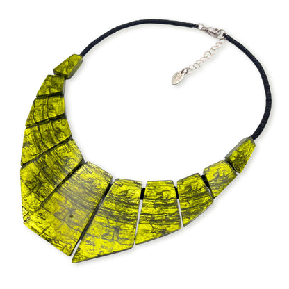 Pistachio Aztec Pharaoh Necklace