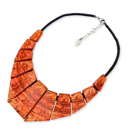Orange Aztec Pharaoh Necklace