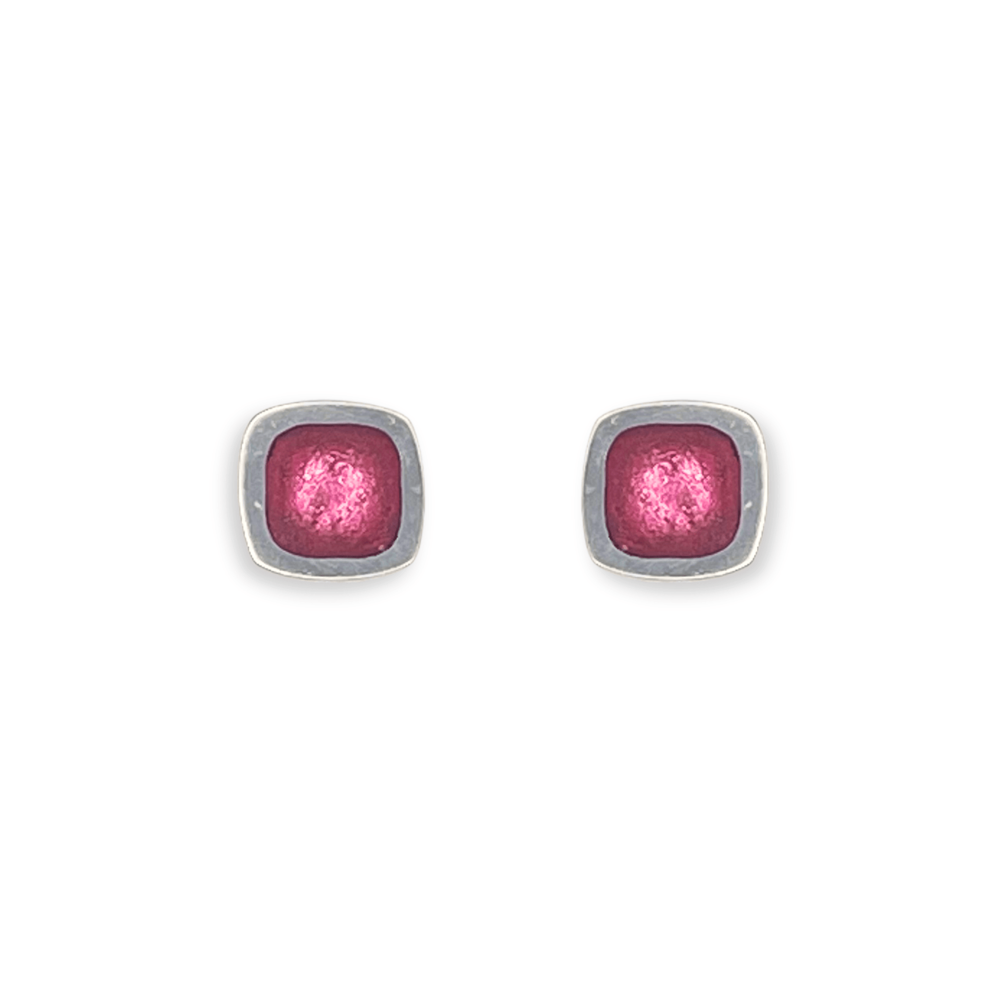 Sherbet Abstract Squares Shiny Small Stud Earrings