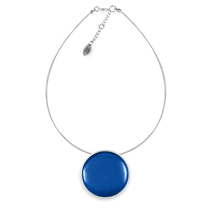 Azure Aluminium Cabouchon Shiny Pendant | The Jewellery Stop