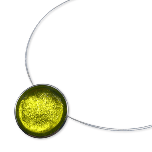 Citrus Aluminium Cabouchon Shiny Pendant | The Jewellery Stop