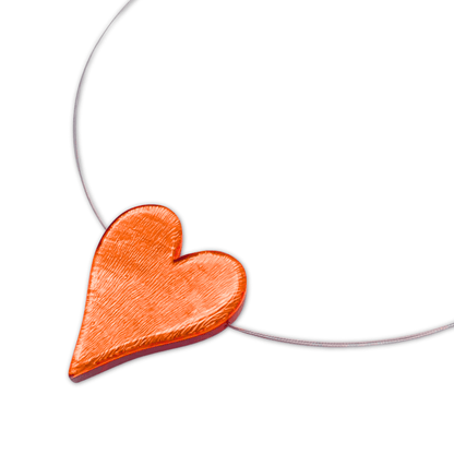 Orange Cupid Shiny Pendant | The Jewellery Stop