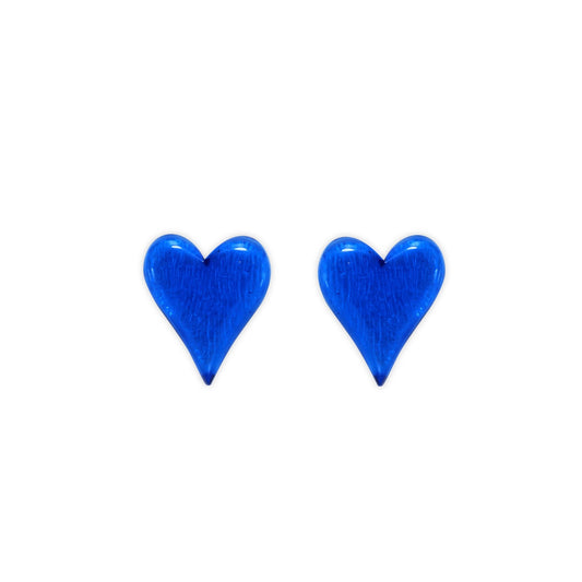 Azure Cupid Shiny Stud Earrings | The Jewellery Stop