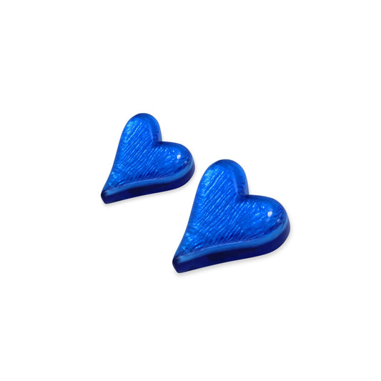 Azure Cupid Shiny Stud Earrings | The Jewellery Stop