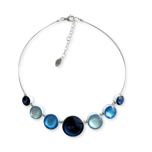 Atlantic Aluminium Circles Shiny Classic Necklace
