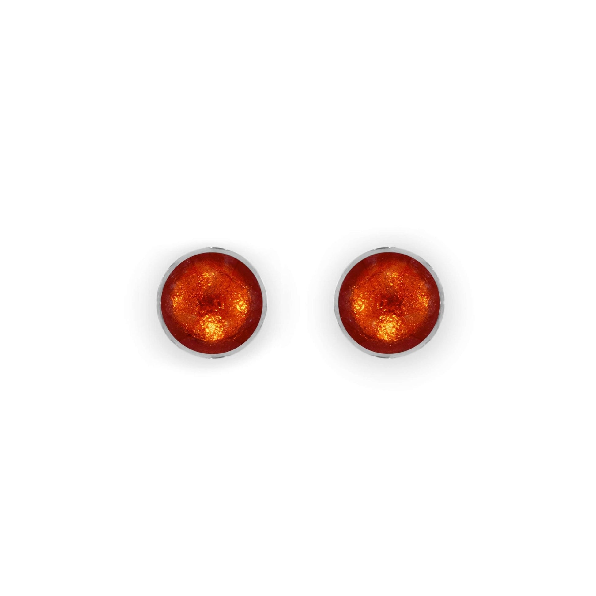 Chilli Aluminium Circles Shiny Small Stud Earrings | The Jewellery Stop