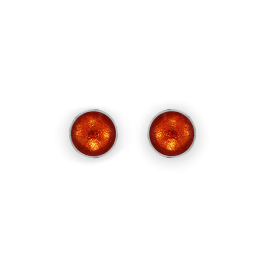 Chilli Aluminium Circles Shiny Small Stud Earrings | The Jewellery Stop