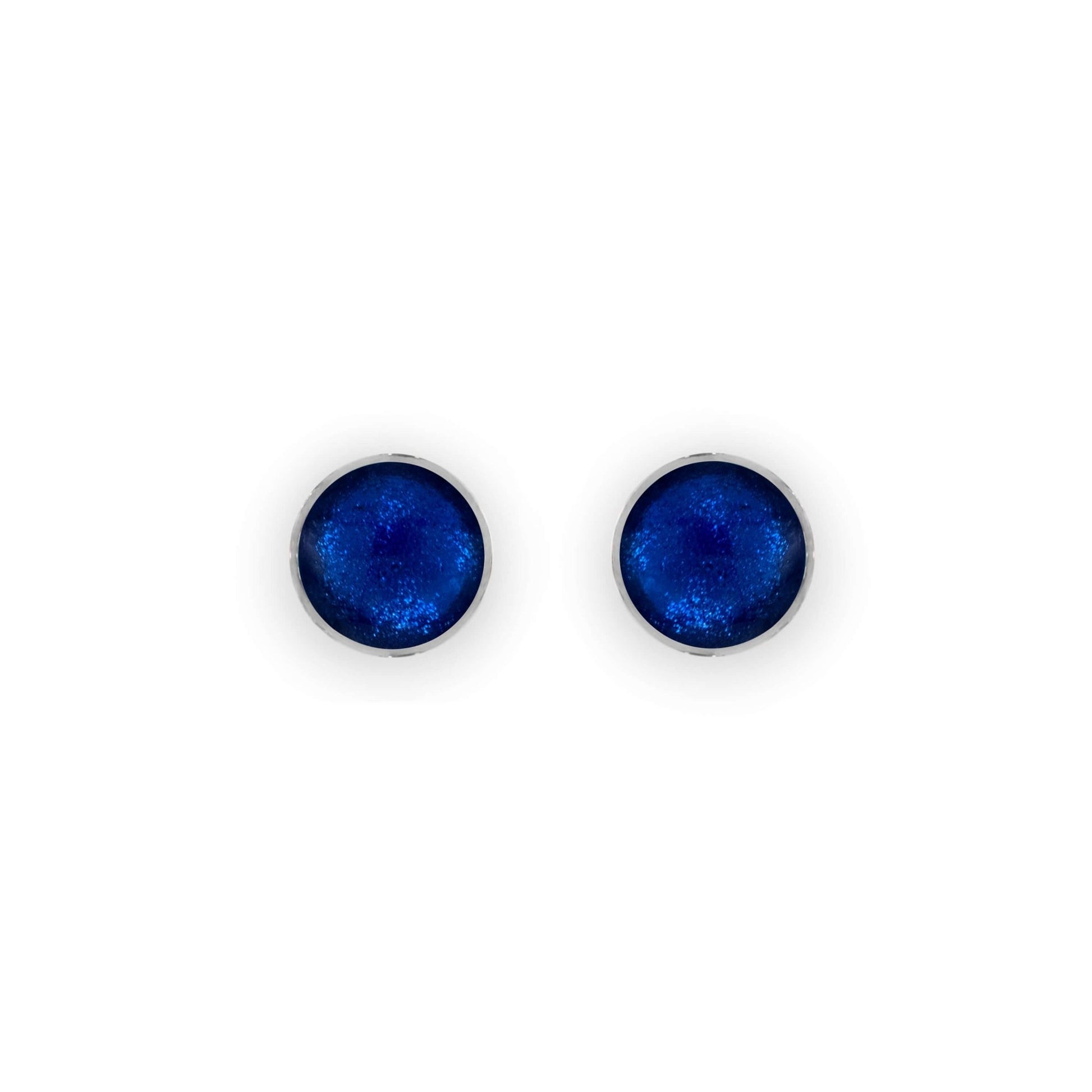 Pacific Aluminium Circles Shiny Small Stud Earrings | The Jewellery Stop