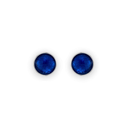 Pacific Aluminium Circles Shiny Small Stud Earrings | The Jewellery Stop