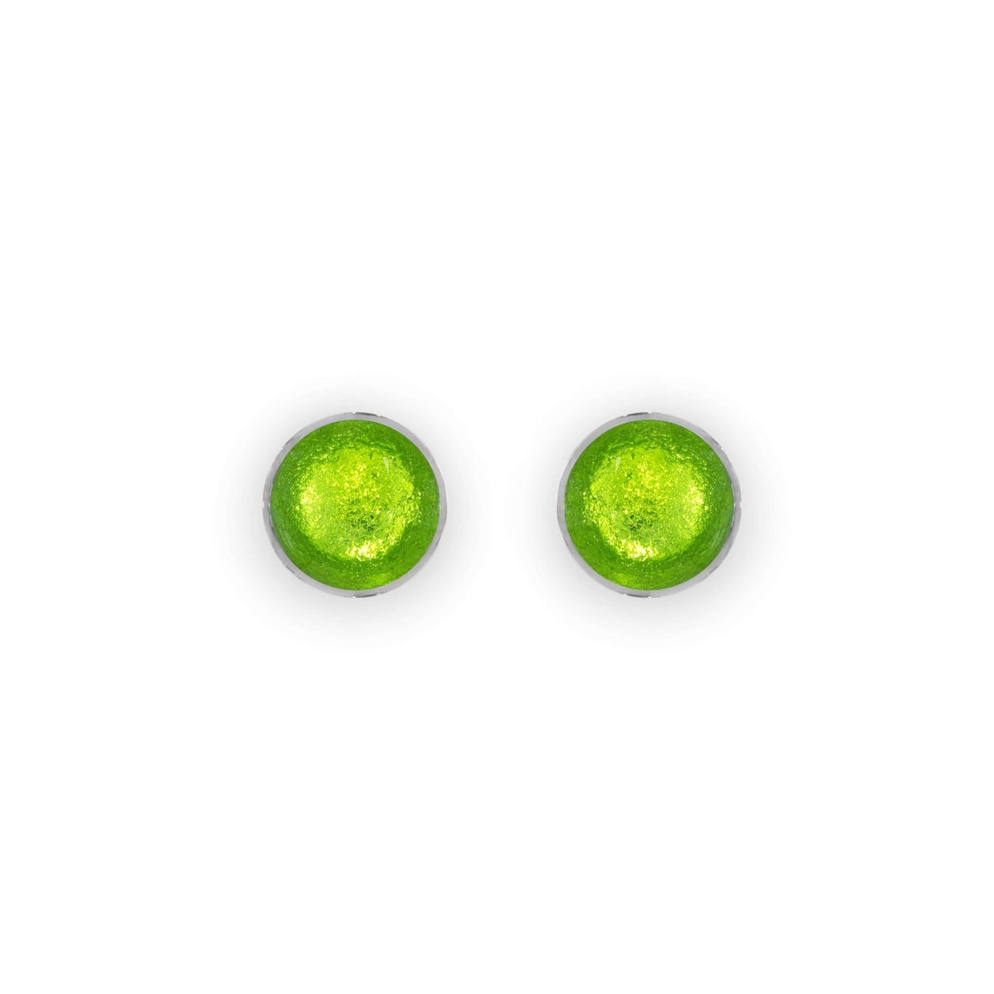 Zest Aluminium Circles Shiny Small Stud Earrings | The Jewellery Stop