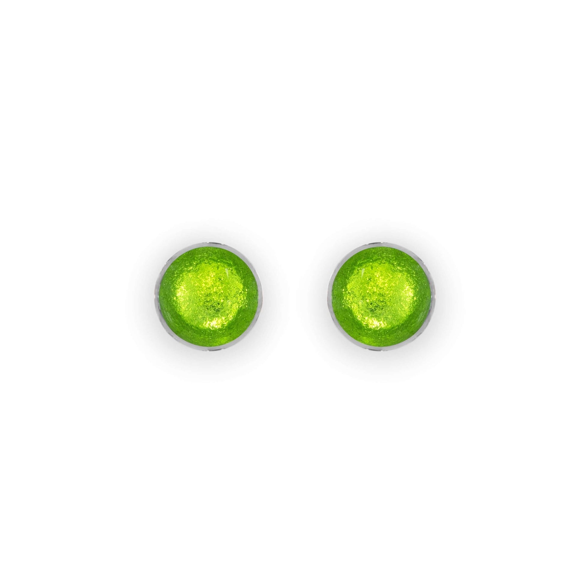 Zest Aluminium Circles Shiny Small Stud Earrings | The Jewellery Stop