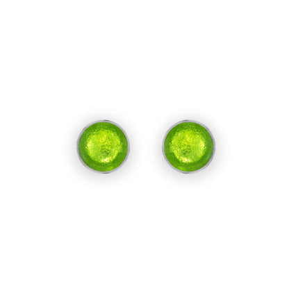 Zest Aluminium Circles Shiny Small Stud Earrings | The Jewellery Stop