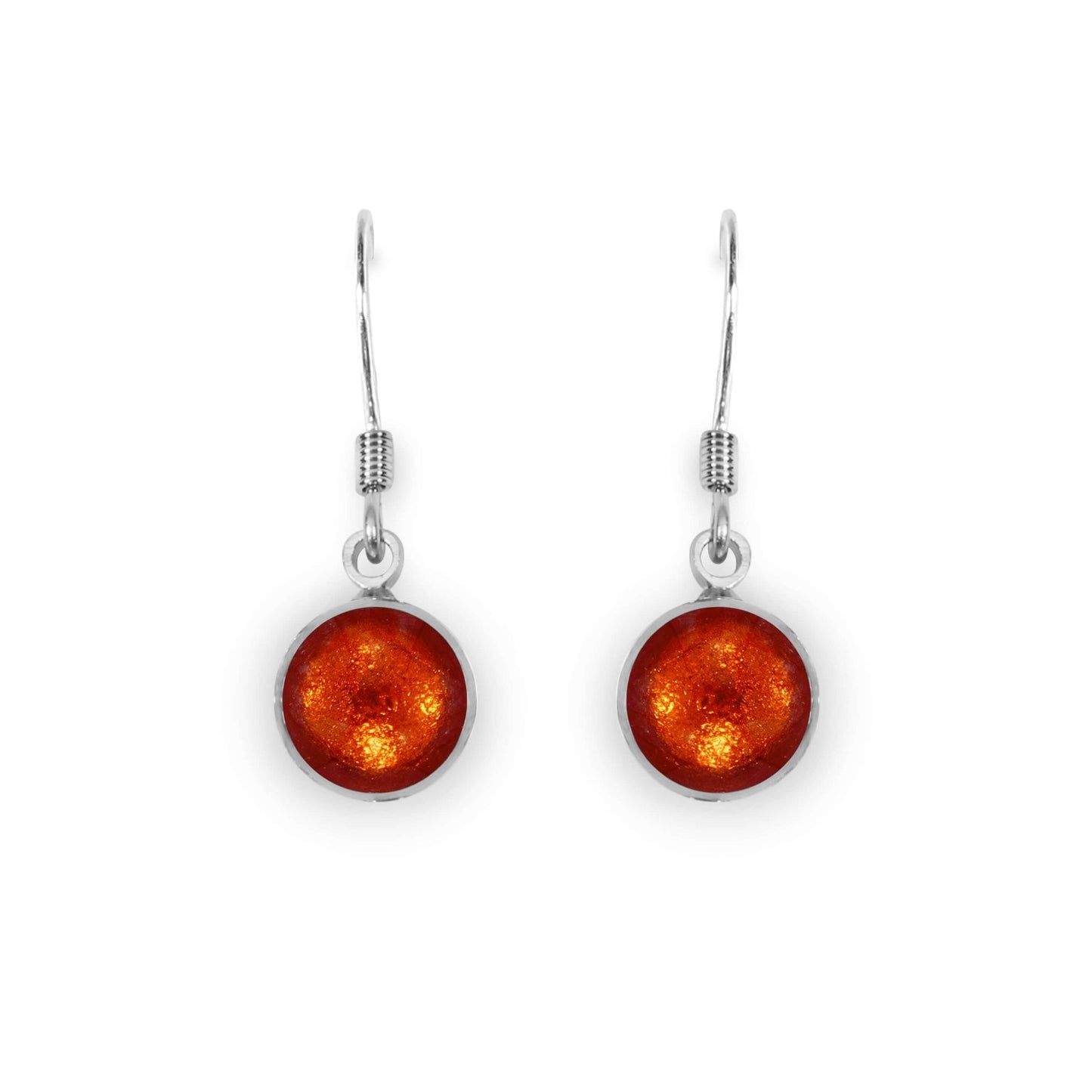 Chilli Aluminium Circles Shiny Fish Hook Earrings | The Jewellery Stop