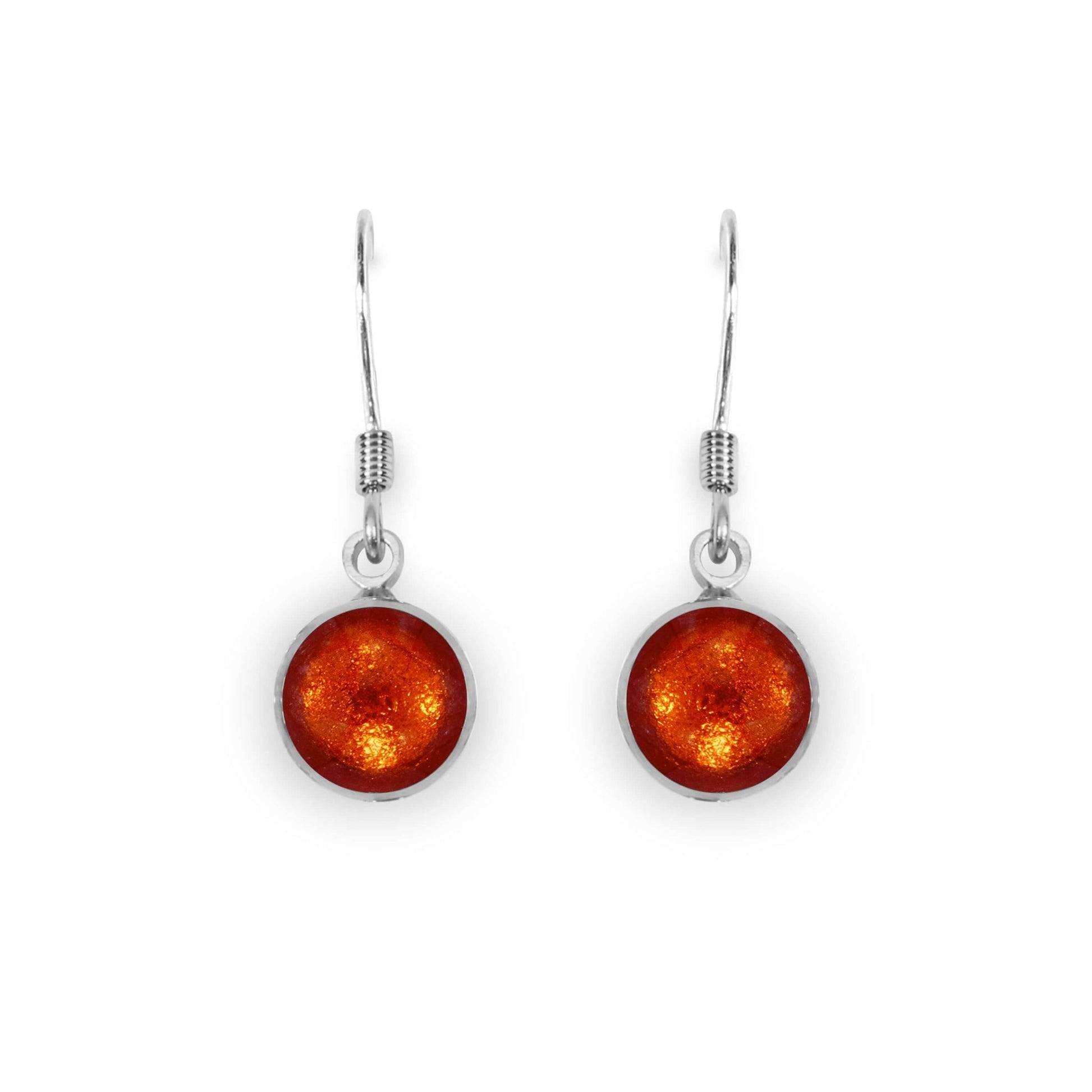 Chilli Aluminium Circles Shiny Fish Hook Earrings | The Jewellery Stop