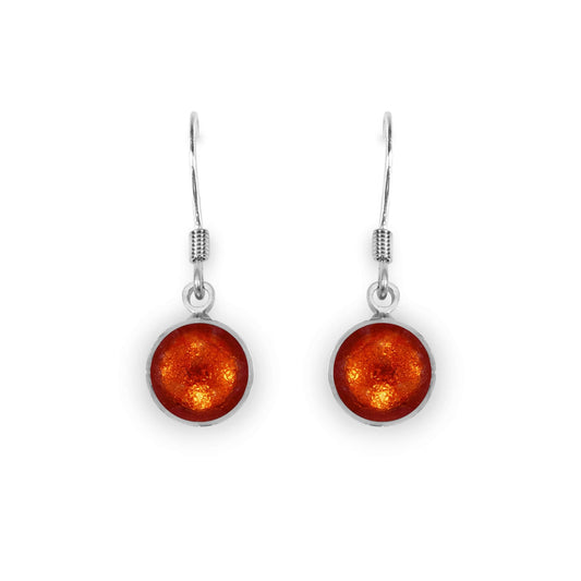 Chilli Aluminium Circles Shiny Fish Hook Earrings | The Jewellery Stop