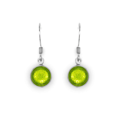 Citrus Aluminium Circles Shiny Fish Hook Earrings | The Jewellery Stop