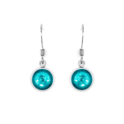 Neptune Aluminium Circles Shiny Fish Hook Earrings | The Jewellery Stop