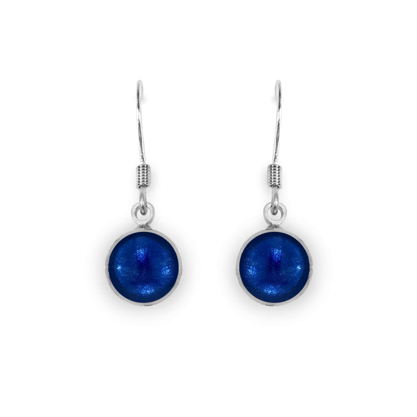 Pacific Aluminium Circles Shiny Fish Hook Earrings | The Jewellery Stop