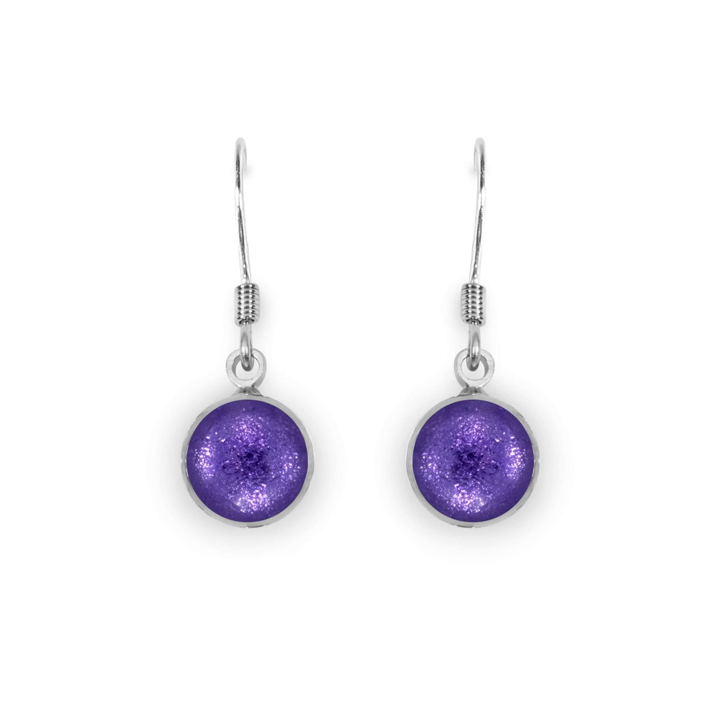 Sherbet Aluminium Circles Shiny Fish Hook Earrings | The Jewellery Stop
