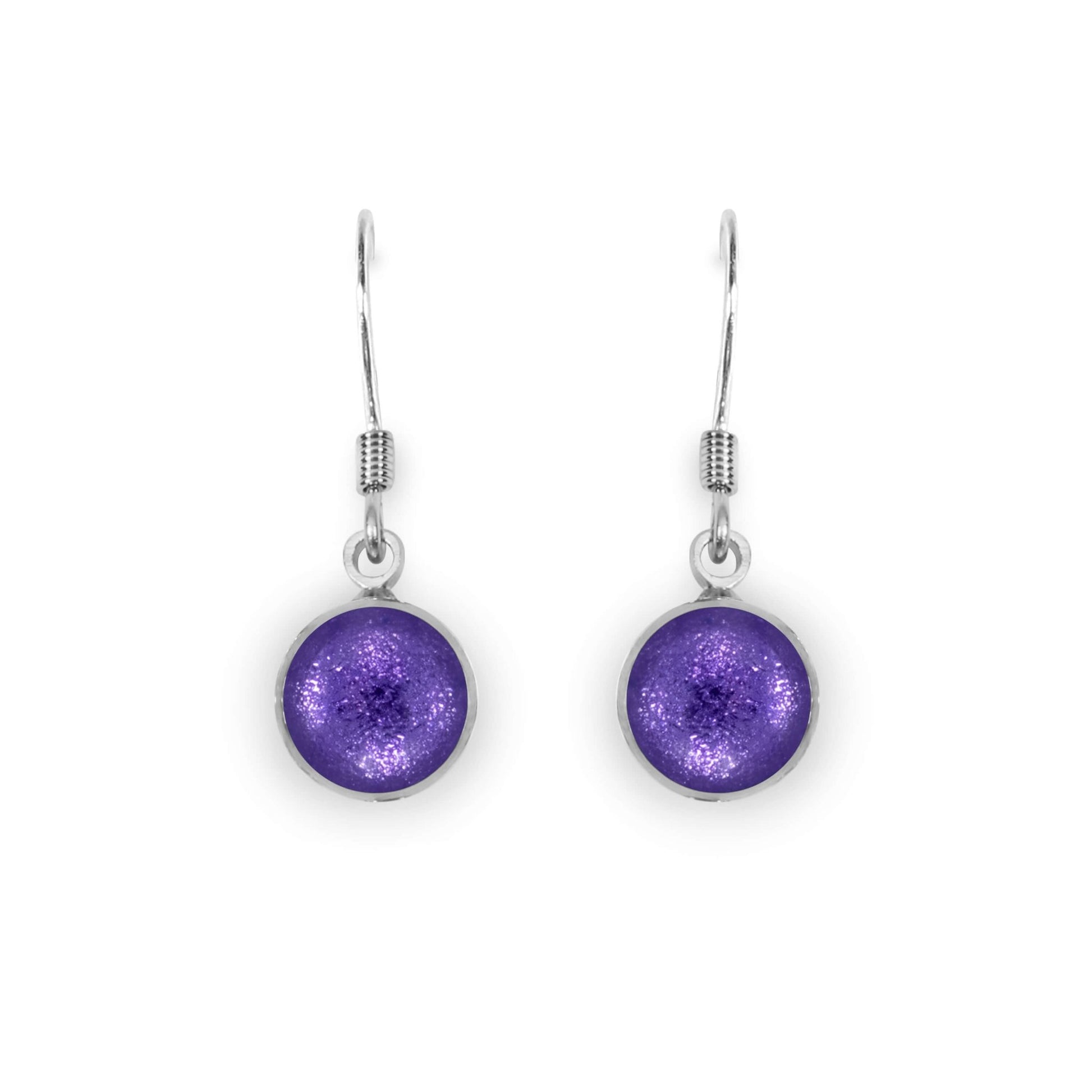 Sherbet Aluminium Circles Shiny Fish Hook Earrings | The Jewellery Stop