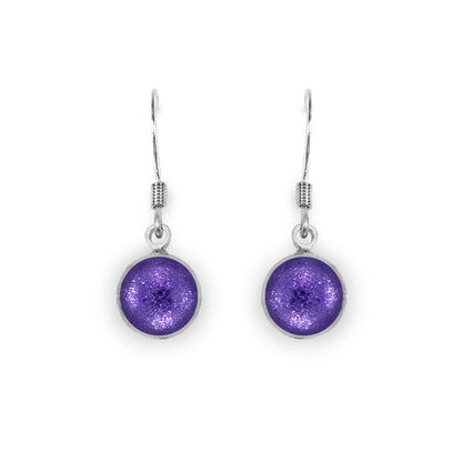 Sherbet Aluminium Circles Shiny Fish Hook Earrings | The Jewellery Stop