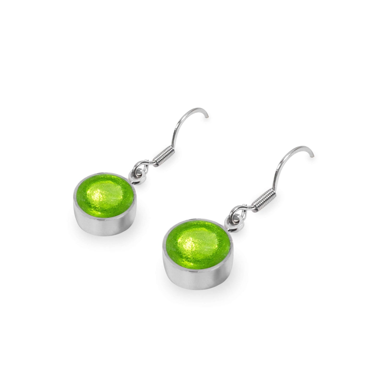 Zest Aluminium Circles Shiny Fish Hook Earrings | The Jewellery Stop