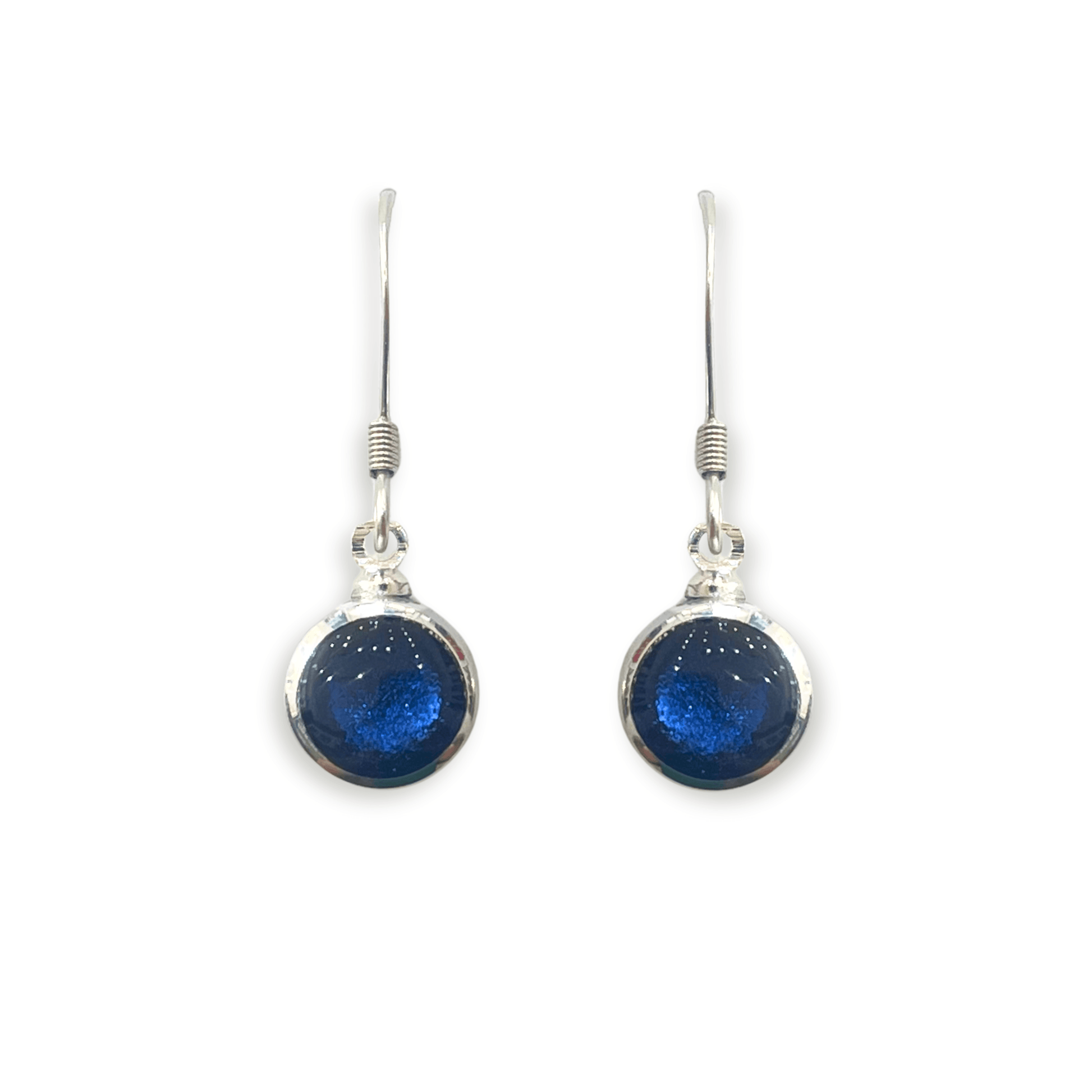 Atlantic Aluminium Circles Shiny Fish Hook Earrings