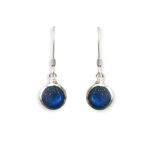 Atlantic Aluminium Circles Shiny Fish Hook Earrings