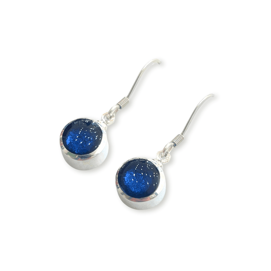 Atlantic Aluminium Circles Shiny Fish Hook Earrings