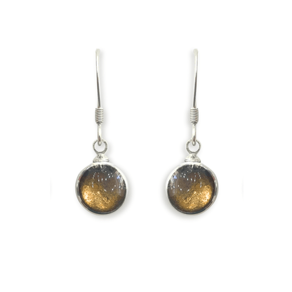 Metallics Aluminium Circles Shiny Fish Hook Earrings