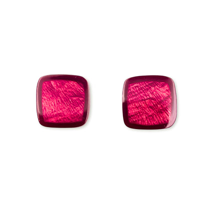 St Tropez Tiles Shiny Large Stud Earrings