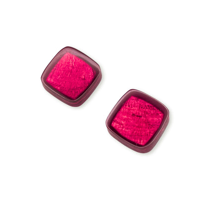 St Tropez Tiles Shiny Large Stud Earrings