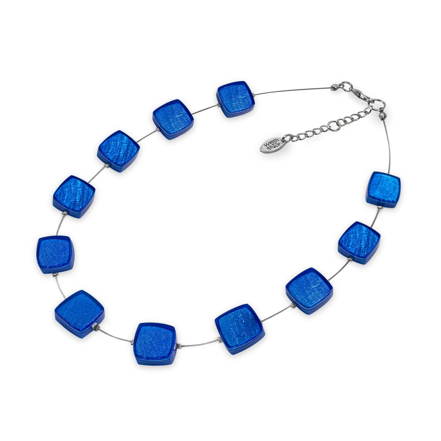 Azure Shell Cubes Shiny Necklace | The Jewellery Stop