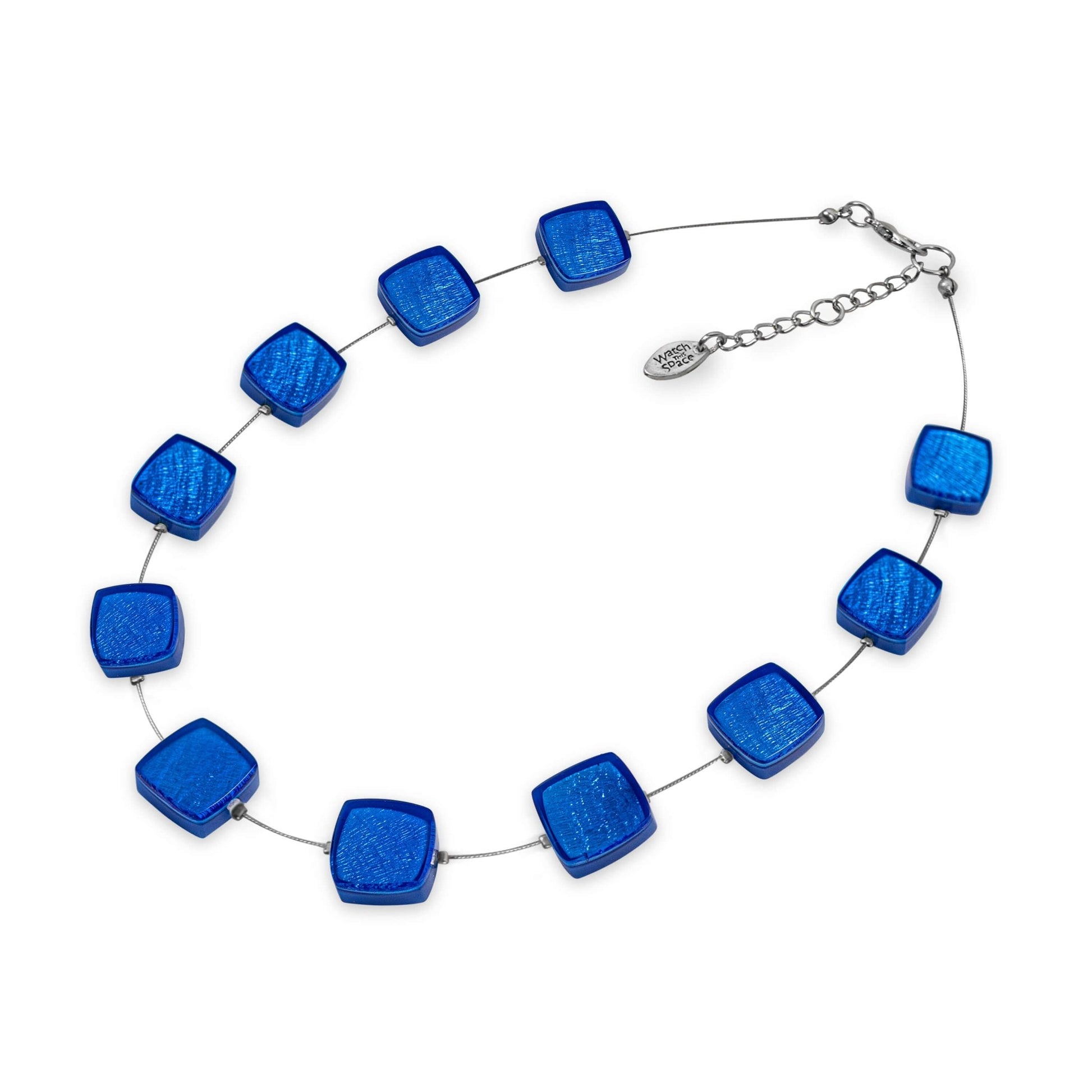 Azure Shell Cubes Shiny Necklace | The Jewellery Stop