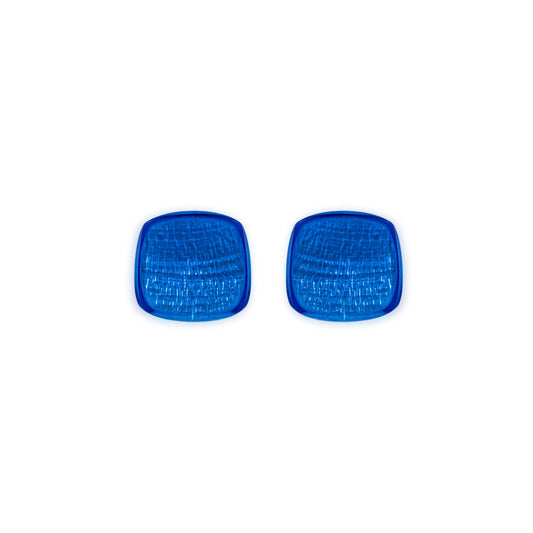 Azure Shell Cubes Shiny Stud Earrings