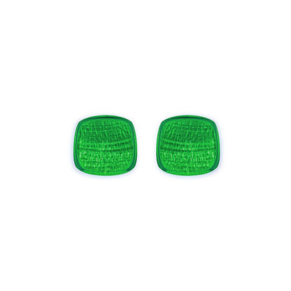 Emerald Shell Cubes Shiny Stud Earrings | The Jewellery Stop