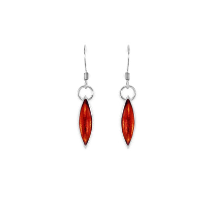 Terracotta Pewter Petals Fish Hook Earrings | The Jewellery Stop