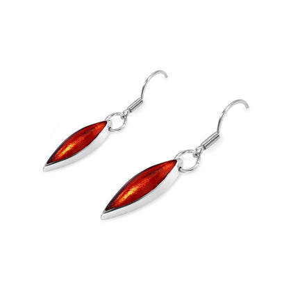 Terracotta Pewter Petals Fish Hook Earrings | The Jewellery Stop