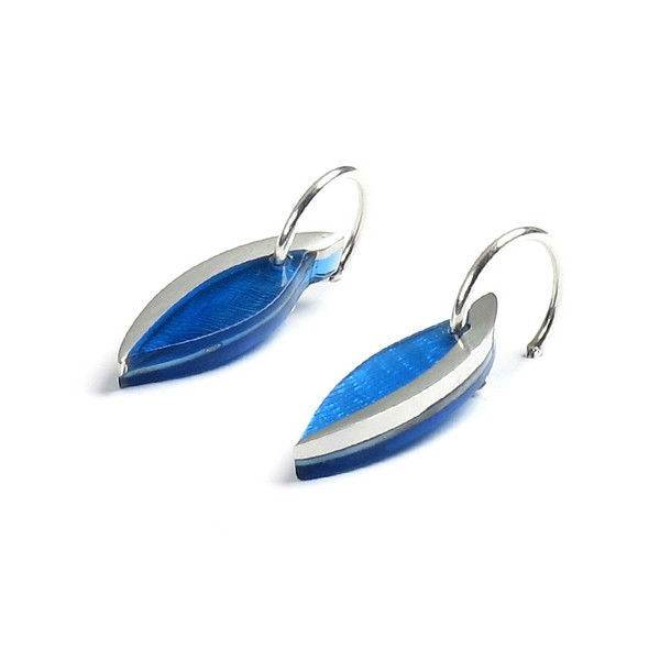 Azure Angel Wings Creole Earrings | The Jewellery Stop