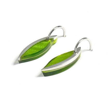 Peridot Angel Wings Creole Earrings | The Jewellery Stop