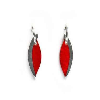 Red Angel Wings Creole Earrings | The Jewellery Stop