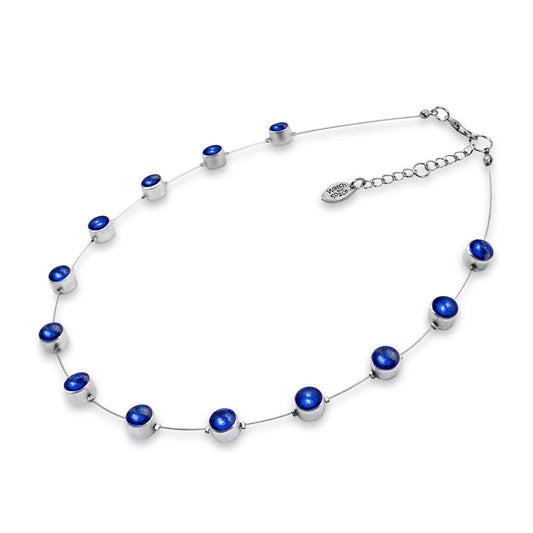 Azure Aluminium Circles Small Shiny Floating Necklace | The Jewellery Stop