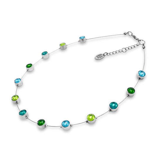 Neptune Aluminium Circles Small Shiny Floating Necklace | The Jewellery Stop