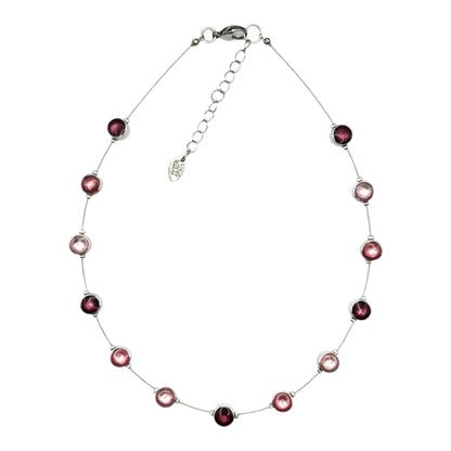 Peony Aluminium Circles Small Shiny Floating Necklace | The Jewellery Stop
