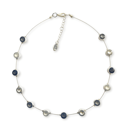 Silhouette Aluminium Circles Small Shiny Floating Necklace