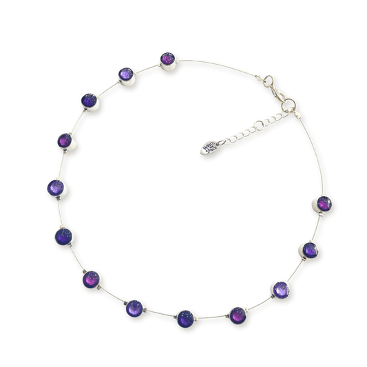 Sweetpea Aluminium Circles Small Shiny Floating Necklace
