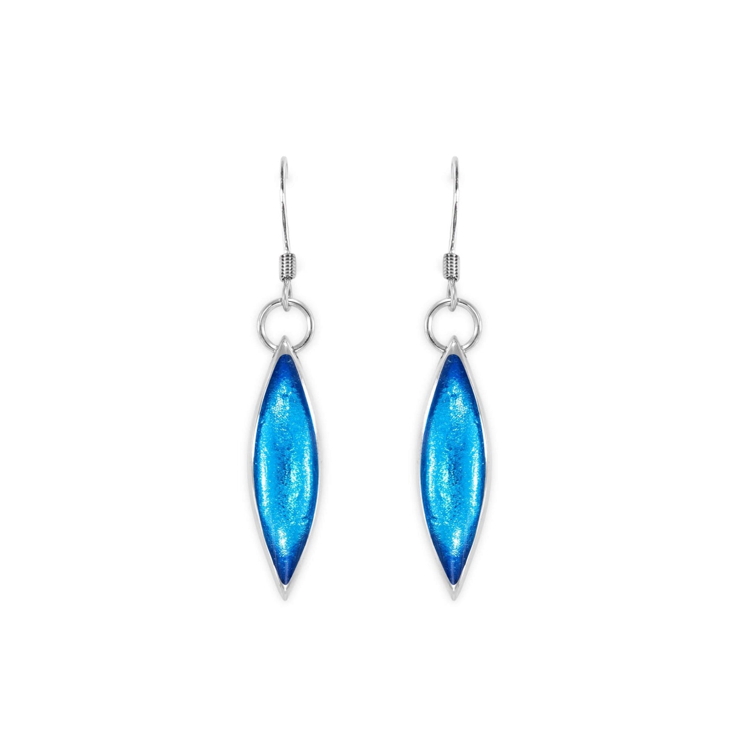 Aurora Pewter Petals Large Fish Hook Earrings | The Jewellery Stop