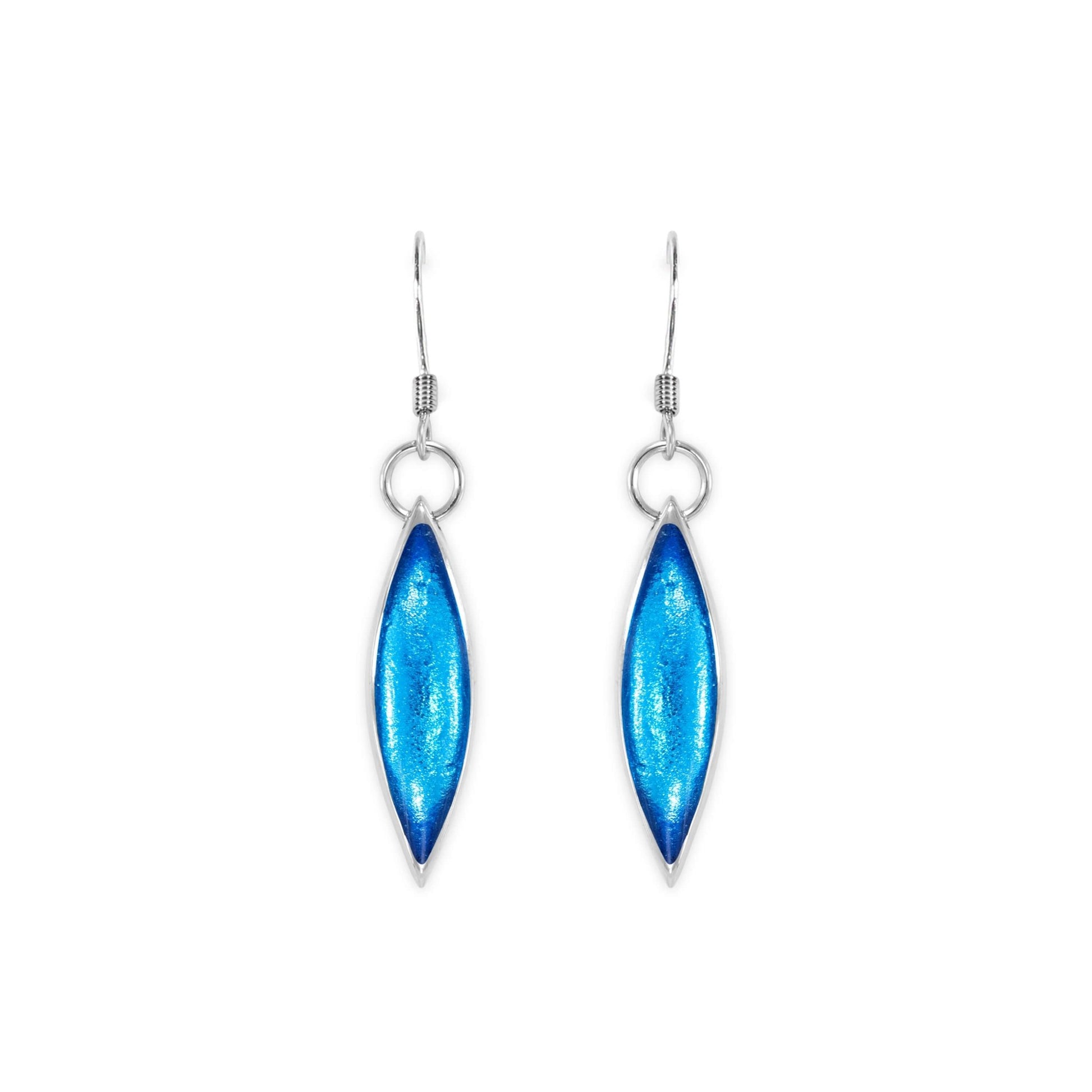 Aurora Pewter Petals Large Fish Hook Earrings | The Jewellery Stop