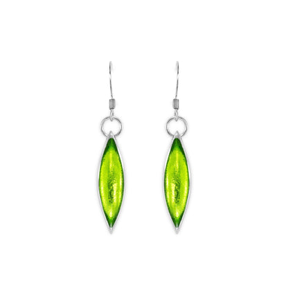 Zest Pewter Petals Large Fish Hook Earrings | The Jewellery Stop
